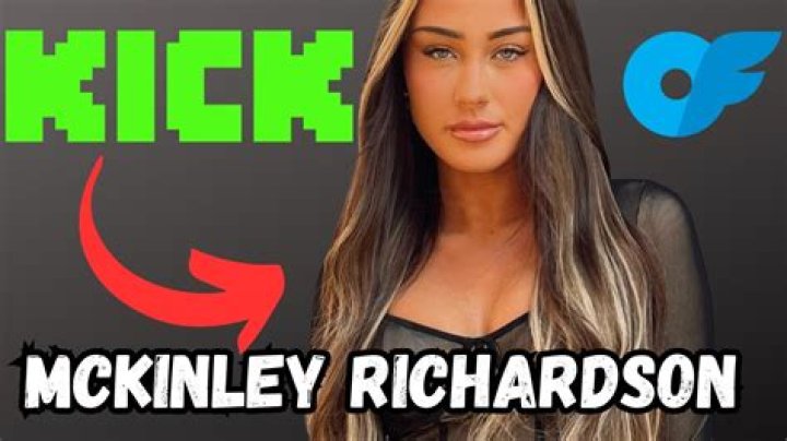 Exploring The Buzz Around McKinley Richardson's OnlyFans Leak